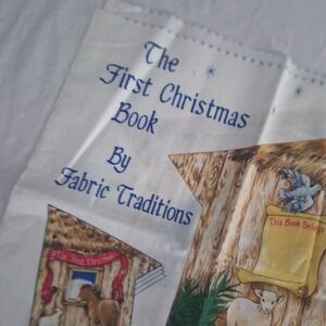 Fabric Traditions The First Christmas Soft Book Fabric Panel Nativity 1997 2782